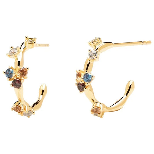 PDPaola Five Gold Earrings