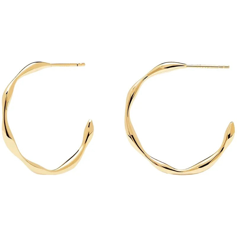 PDPaola Vanilla Gold Earrings