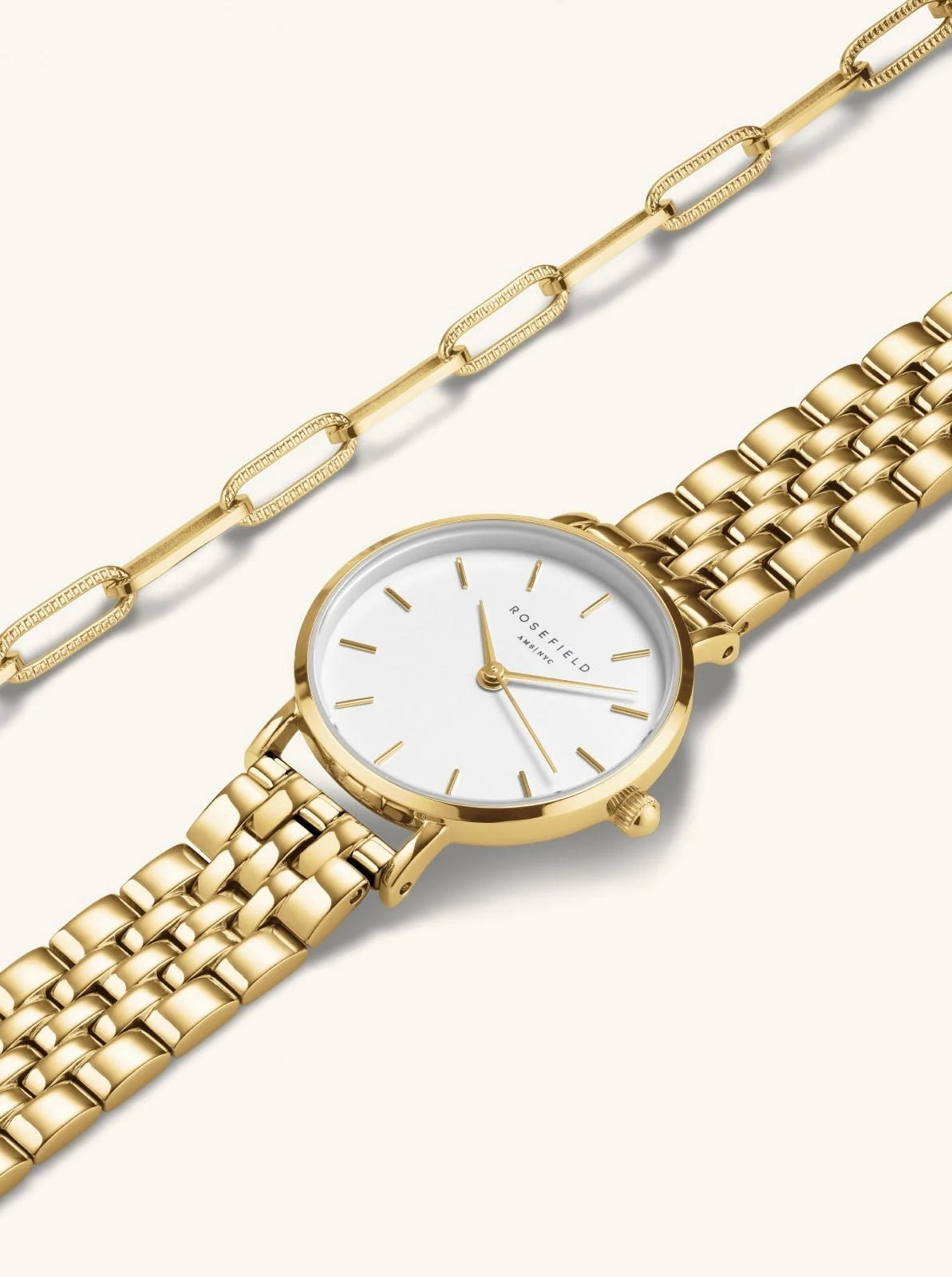 Rosefield gavesett - Small Edit Gold dameklokke og armbånd