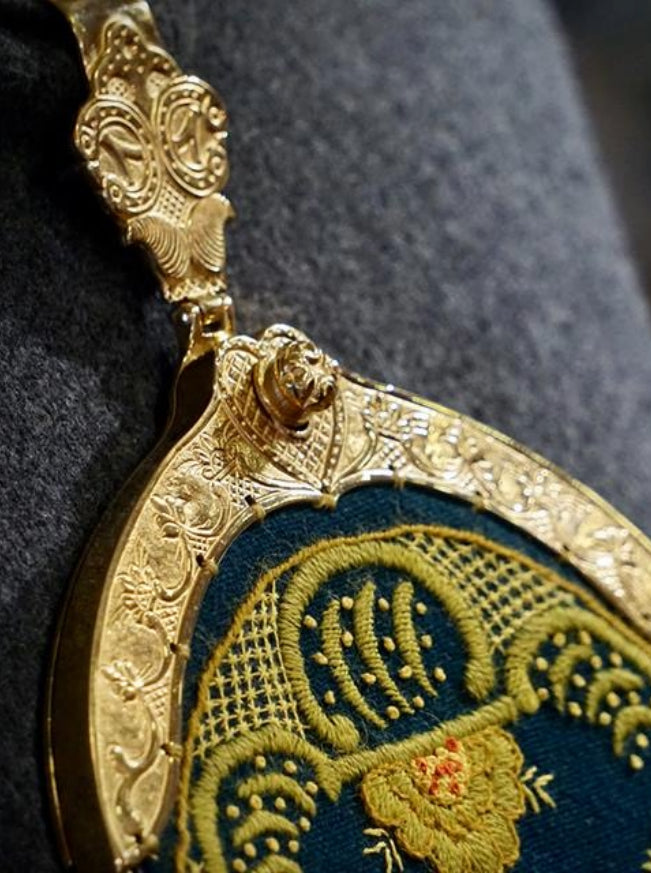 Veskelås - plett forgylt