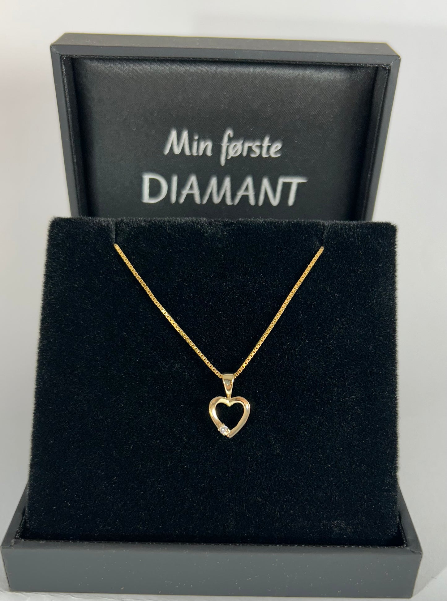 "Min første diamant" Gult gull