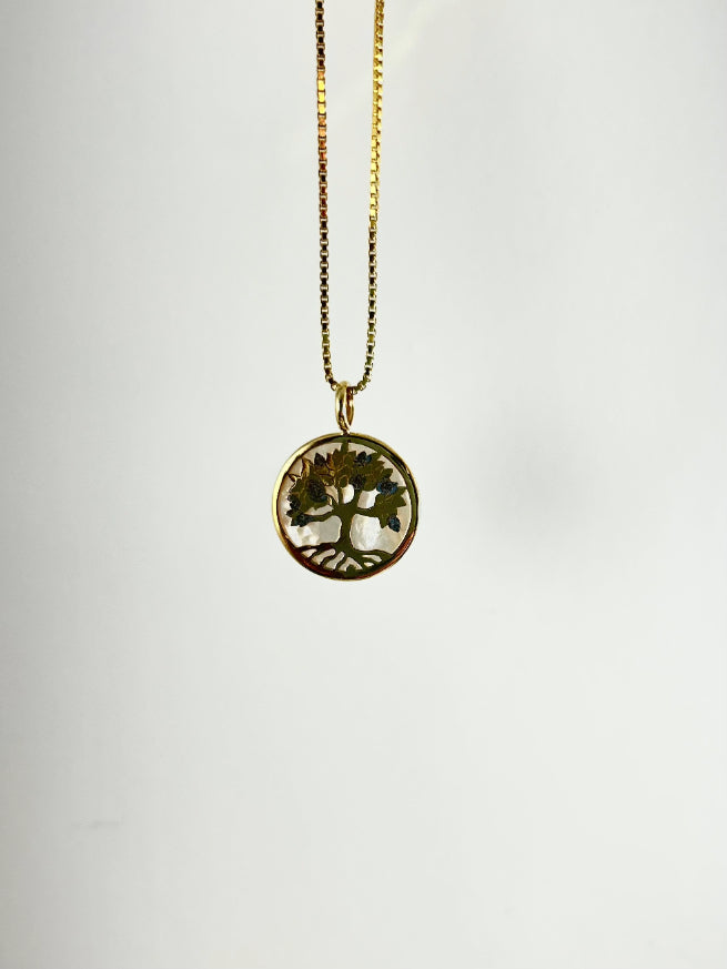 Livets tre med perlemor