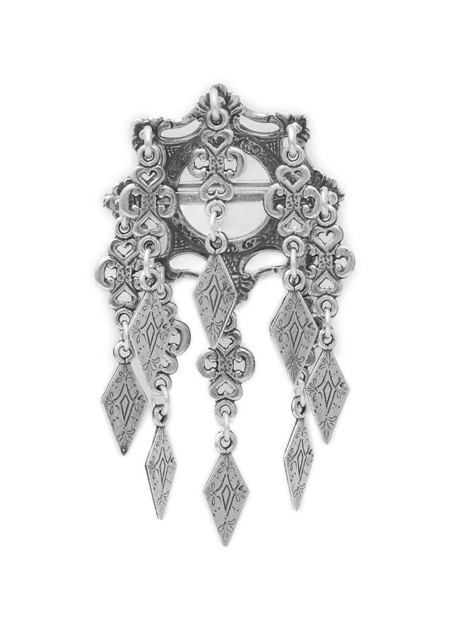 Sølje liten rund - sølv oksidert