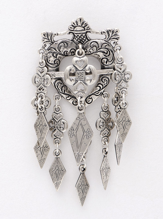 Hjertesølje stor - oksidert