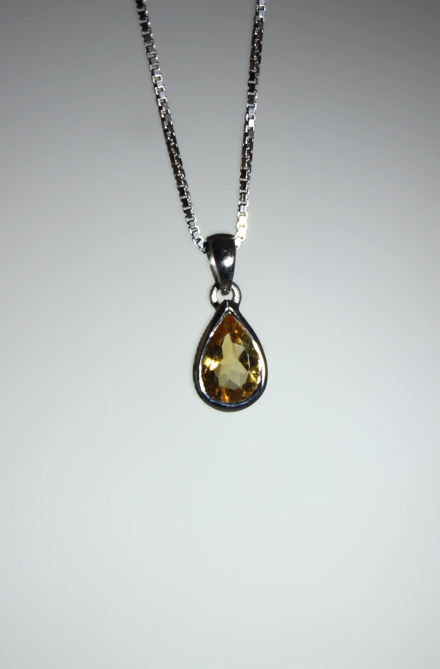 Sølv Smykke. Citrin