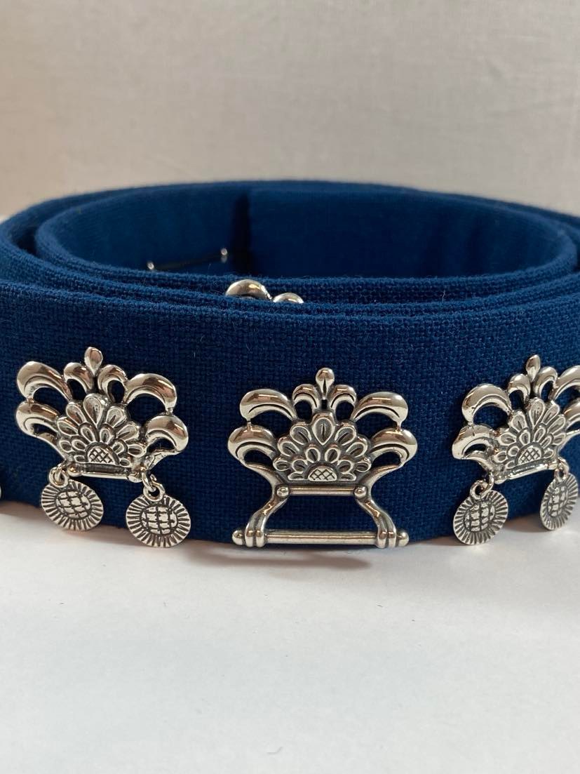 Veskestøl blomst - sølv oksidert