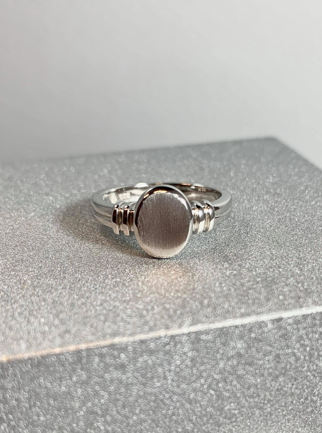 Sølvring - signet - liten