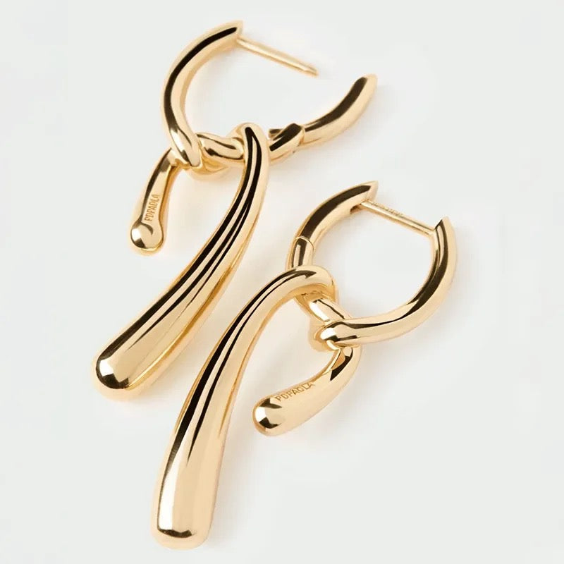 PDPAOLA Twist Hoop Earrings