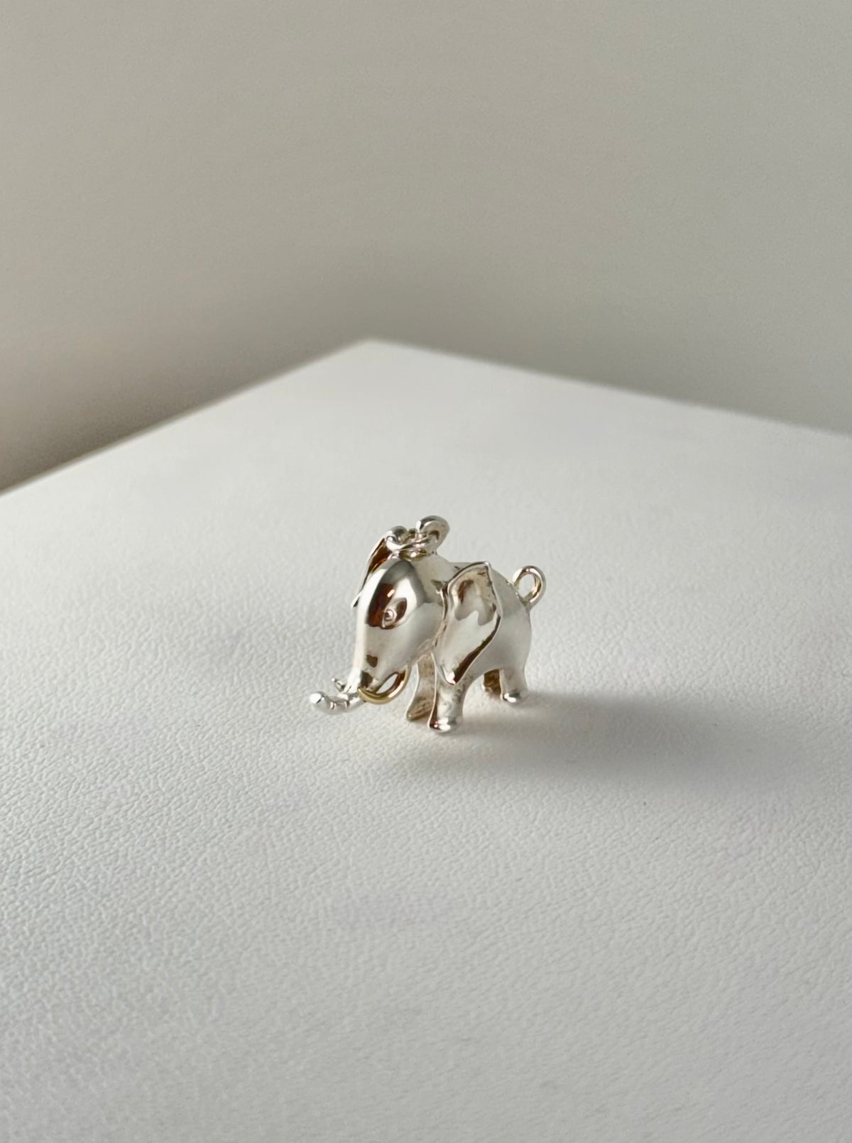 Sølv Charm - Elefant