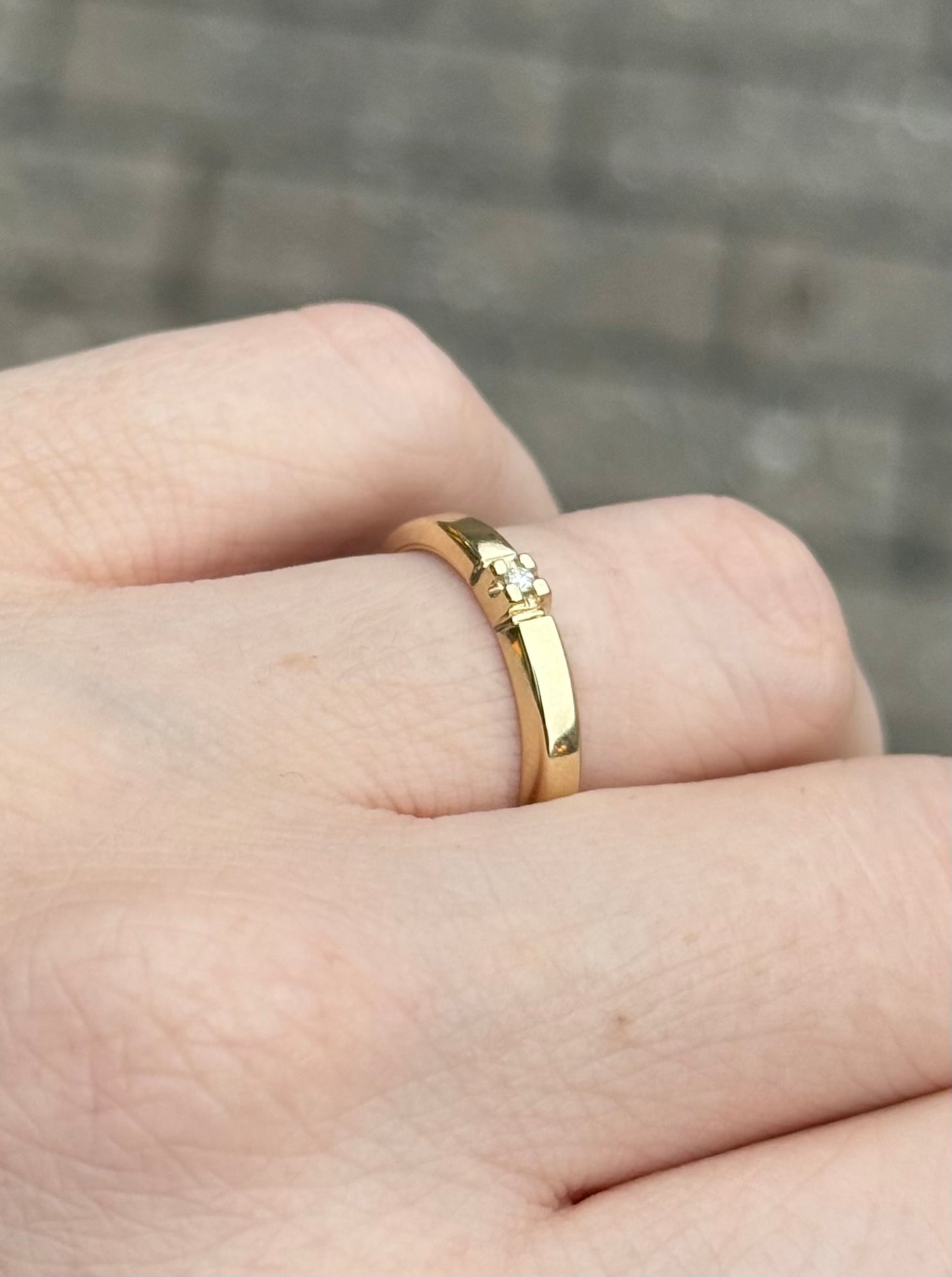 Vintage - Alliansering med diamant