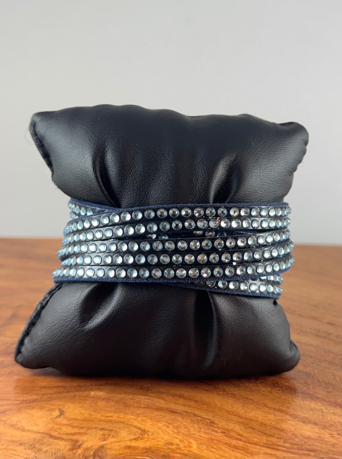 Swarovski Skinn Armbånd - Blå