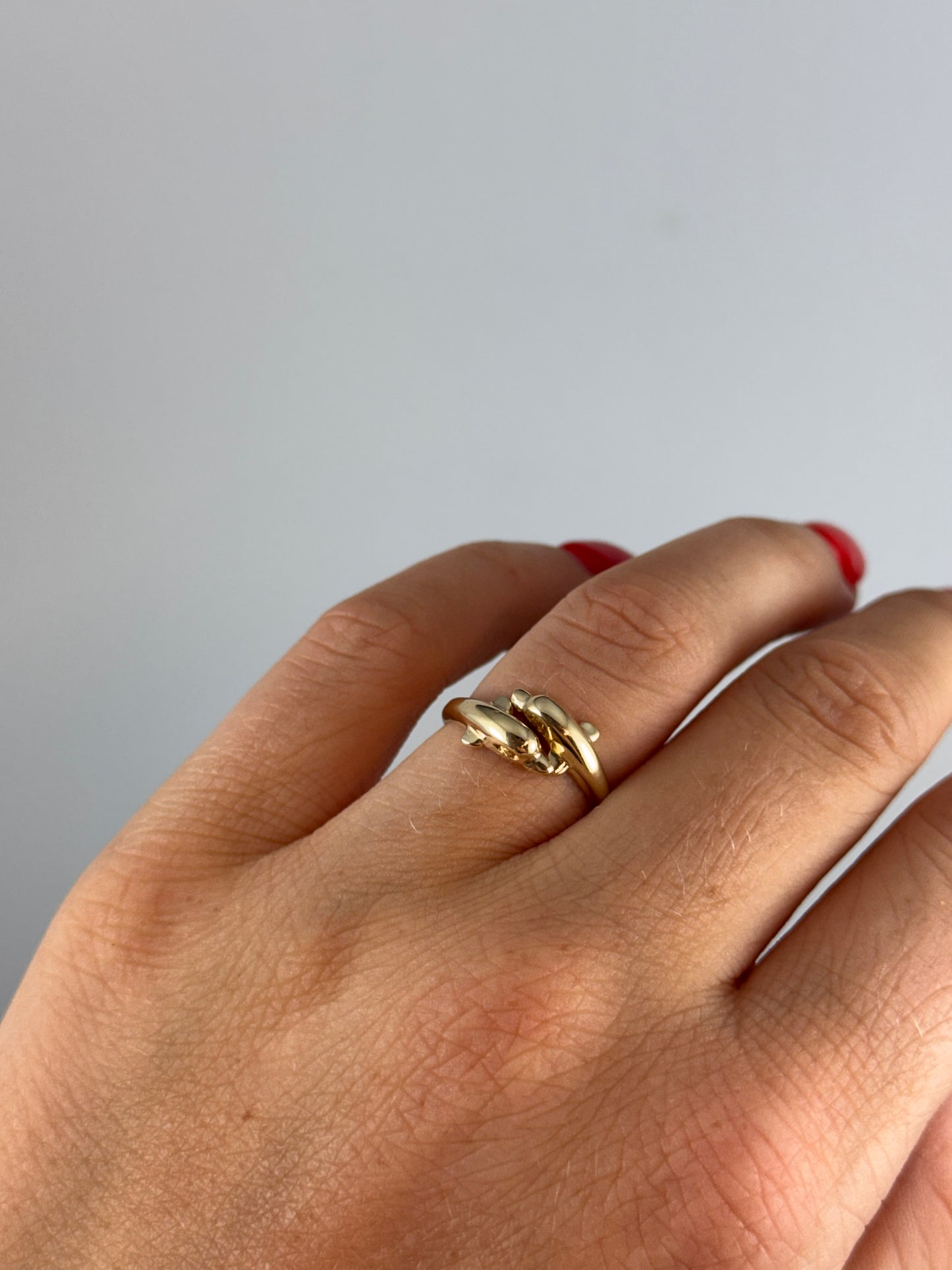 Vintage - Ring m/ delfiner