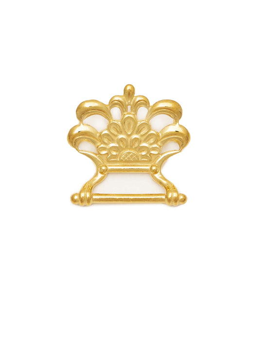 Veskestøl blomst  forgylt